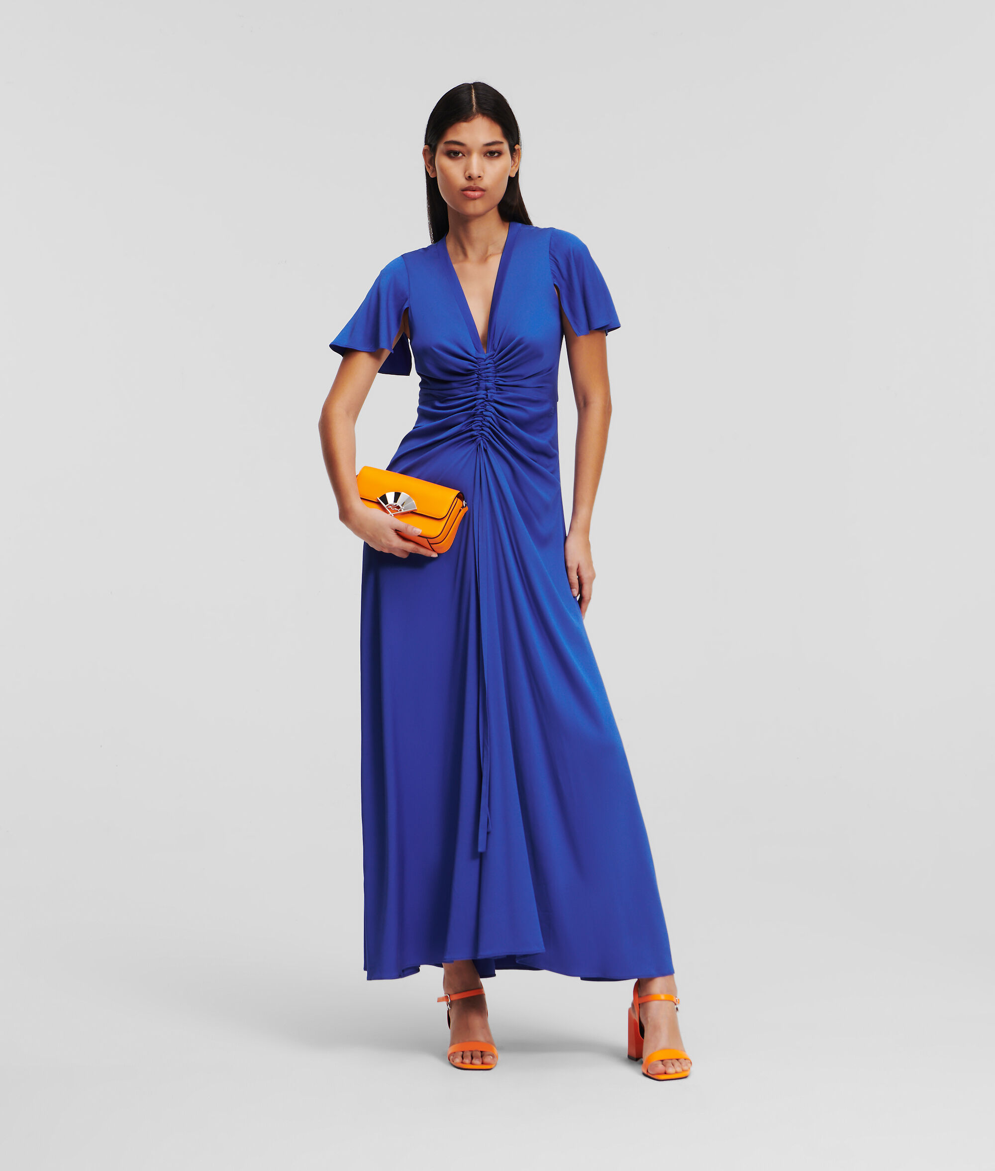 (image for) Superb Ruched Maxi Dress